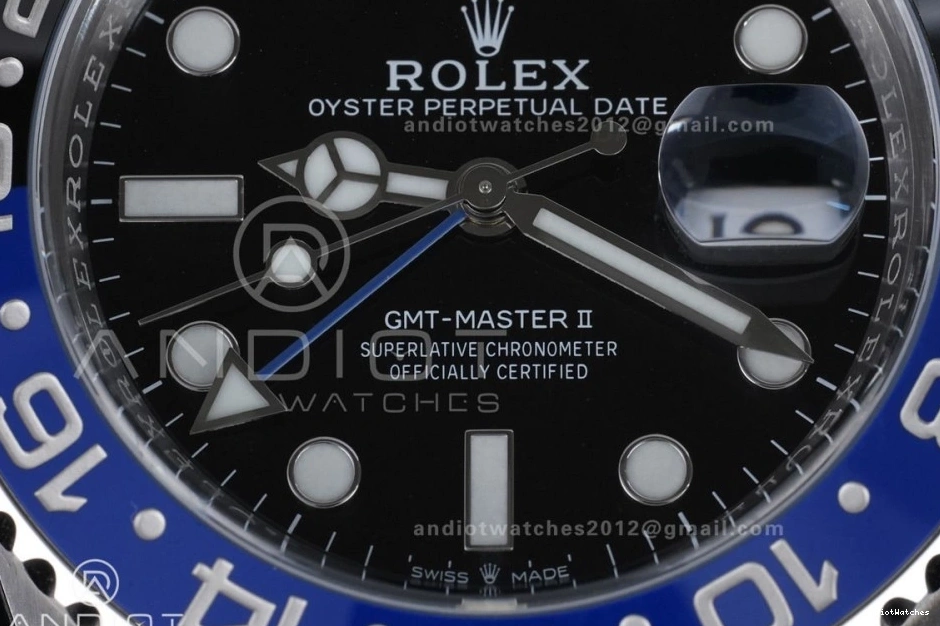 Best New 126710 On Batman Edition GMT ARF 904L V Master II Bracelet BLNR SS Oyster 1:1 851 Sleek SH3285 0801
